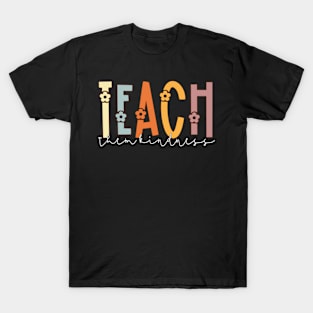 Teach Them Kindness Vintage Back to School Teacher T-Shirt